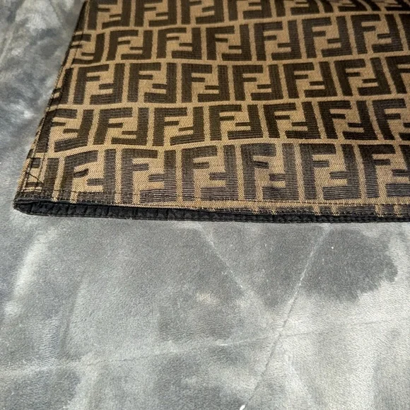 Pre-loved Fendi Zucca vintage reversible coat unisex’s excellent condition.